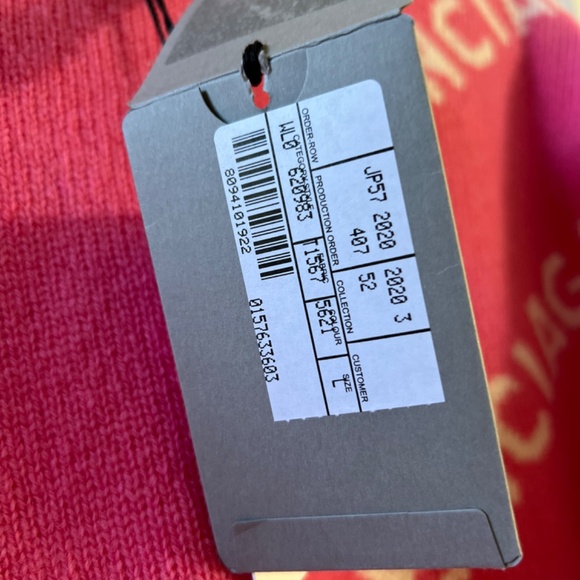 BALENCIAGA PINK WOOL SWEATER SIZE LARGE L NWT - Picture 8 of 11